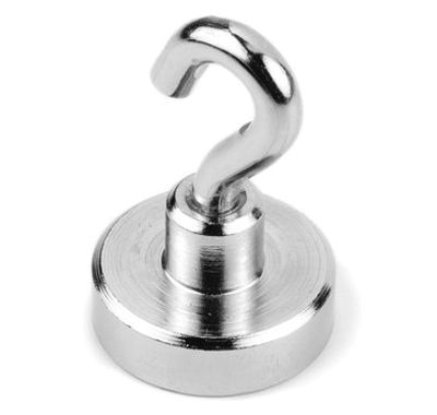 Permanentmagnet med fästhake Neodymium N38 20x6,0mm