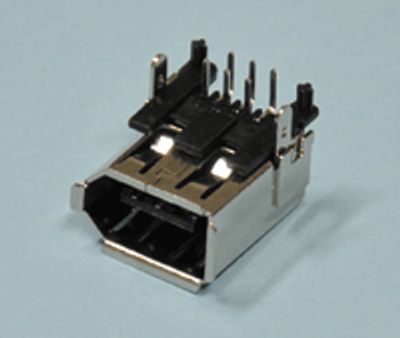 FireWire-chassikontakt för kretskort, 6-polig