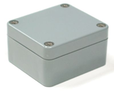 Plastfodral 64x58x35mm grå IP65