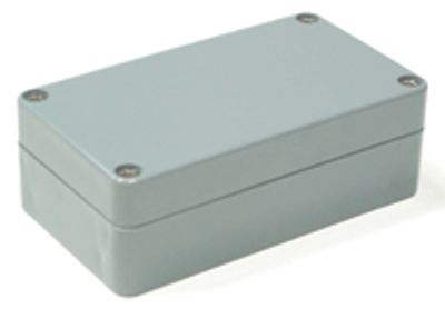 Plastlåda 115x65x40mm grå IP65