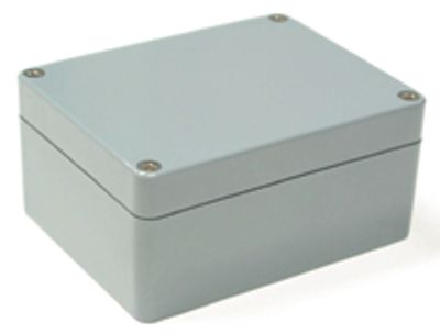 Plastlåda 115x90x55mm grå IP65