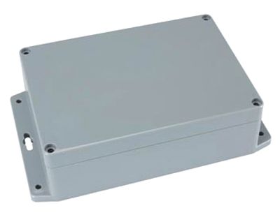 Plastlåda med monteringsvinklar 171x121x55mm grå IP65