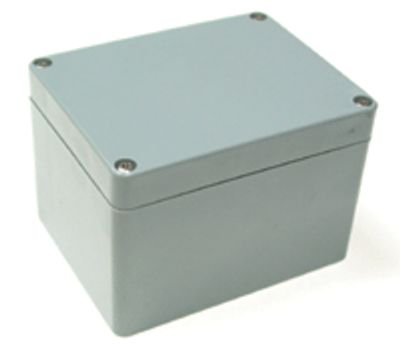 Plastlåda 115x90x80mm grå IP65