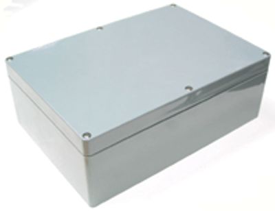 Plastlåda 265x185x95mm grå IP65