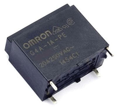 Kretskortrelä 1 slutande kontakt 12Vdc 20A (G4A-1A-PE DC12)