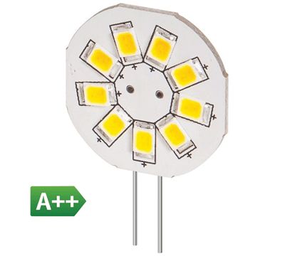 LED-lampa G-4 12V 1,5W 160lm 6500K kallvitt vitt