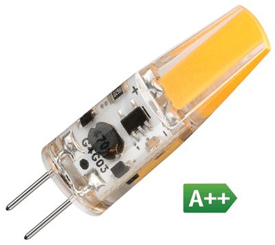 LED-lampa G-4 12V 1,6W 210lm varmvit