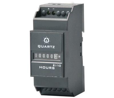 Elektromekanisk timräknare för DIN-skena 10-80Vdc