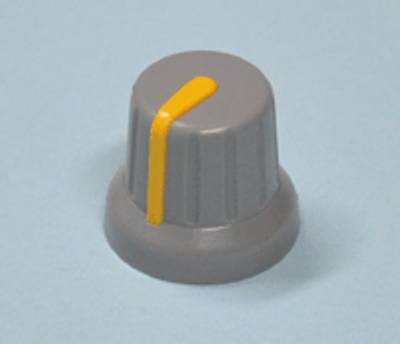 Enhetshandtag plast 6mm/16mm grå/gul Enhetshandtag plast 6mm/16mm grå/gul