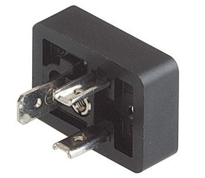 Ventilhuskoppling B-serien 2+1-pol svart (932421-100)