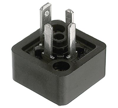 Ventilhuskoppling 3+1-pol svart (933111-100)