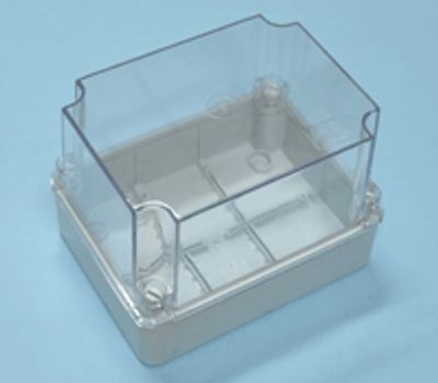 Installationsbox IP56 190x140x140mm grå/transparent