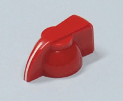 Plastknopp 6mm/19,5x32mm röd