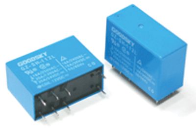 Kretskortrelä 1 växlande kontakt 9Vdc 16A/250Vac (GZ-SH-109L)