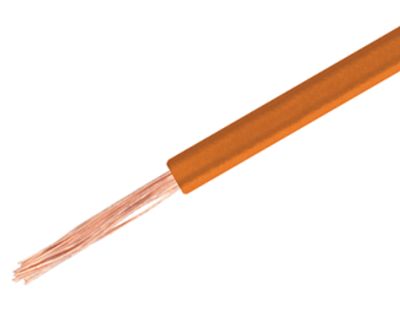 Anslutningskabel halogenfri (LSZH) 1,0mm² orange 100m/rulle