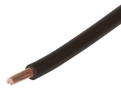 Anslutningskabel halogenfri (LSZH) 1,5mm² svart 100m/rulle