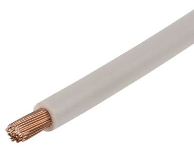 Anslutningskabel halogenfri (LSZH) 6mm² vit