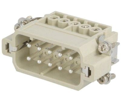 HAE-kontaktstycke 10-polig hane 16A 250Vac (DA-010-M)