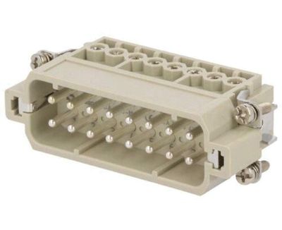 HAE-kontaktstycke 16-polig hane 16A 250Vac (DA-016-M)