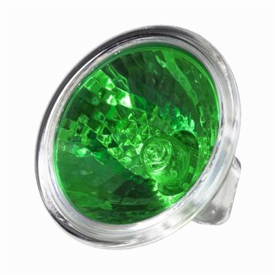 Halogenlampa MR16/GU5,3 12V 20W 36° grön *