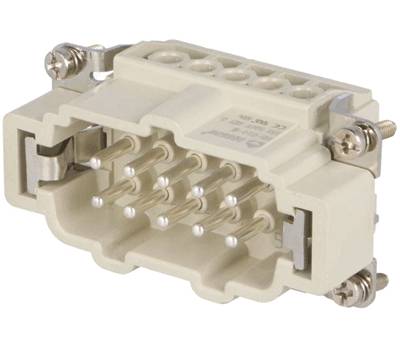 HBE-kontaktstycke 10-polig hane 16A 500Vac