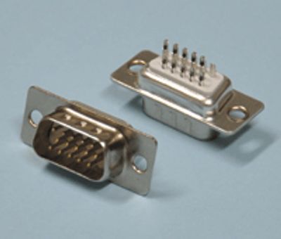 HD-D-kontakt lödbar 15-polig hane