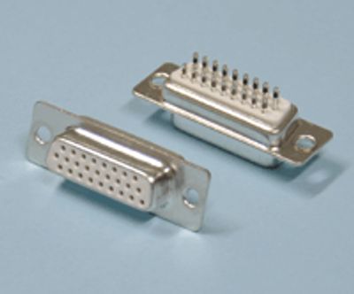 HD-D-kontakt lödbar 26-polig hona