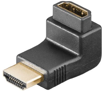 HDMI-vinkeladapter 90° hane/hona