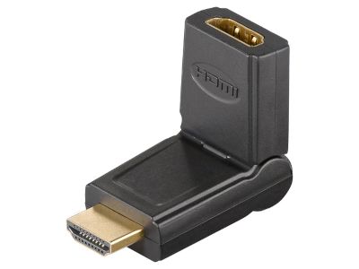 HDMI-vinkeladapter 180° hane/hona
