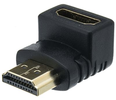HDMI-vinkeladapter 90° hane/hona