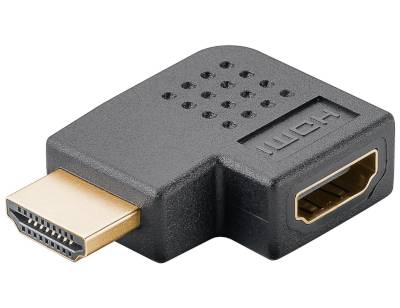 HDMI-vinkeladapter 90° hane/hona 8K