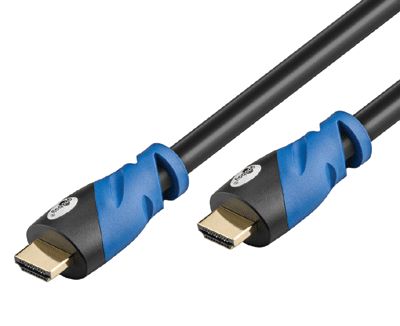 HDMI-anslutningskabel 4K Ultra-HD Ethernet/3D svart 0,5m !