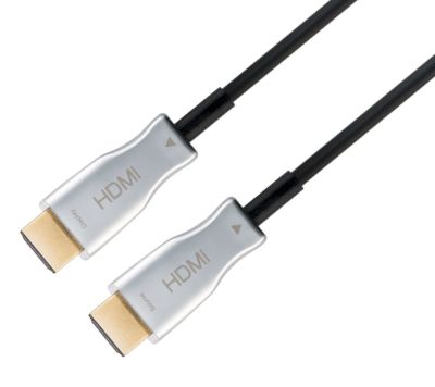 Optisk HDMI-anslutningskabel 4K Ultra-HD Ethernet/3D svart 10m
