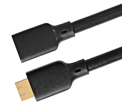 HDMI-förlängningskabel 8K Ethernet/3D svart 1m