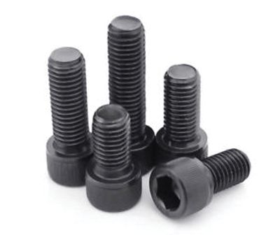 Maskinskruv sexkantskalle M3x5mm svart 100 st/förp