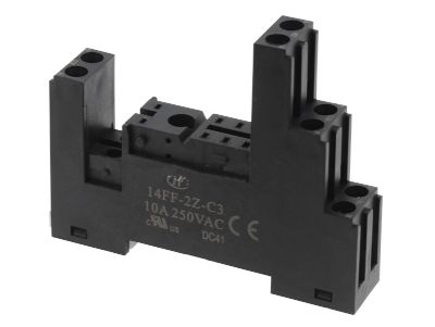 Reläfäste för DIN-skena 2-polig