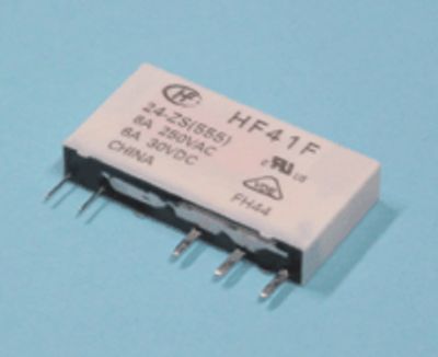 Kretskortrelä 1 växlande kontakt 24Vdc 6A/250Vac (HF41F/24-ZS)