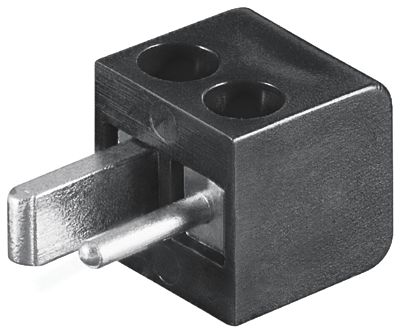 DIN-högtalaruttag hane skruvanslutning svart