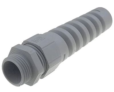 Bussningstätning med böjskydd IP68 plast M20 grå (53111620)