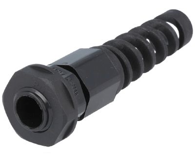 Bussningstätning med böjskydd IP68 plast PG7 svart (EGRWW7SR)