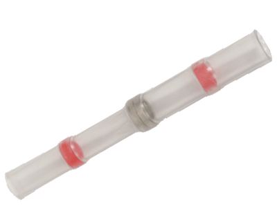 Skarvkontakt med lödspets / krympslang röd 0,5-1,5 mm²