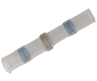 Förlängningskontakt med lödspets/skrumpplast blå 1,5-2,5mm²