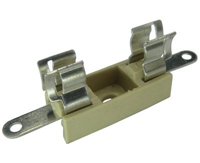 Säkringshållare med lödöron 5x20mm 10A 250Vac (170-00185 PTF/10)