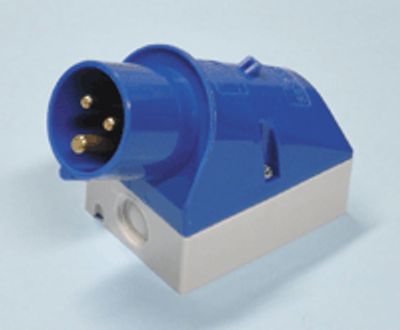 CEE-kontakt för ytanpassning hane 2-pol + jord 16A 230Vac *