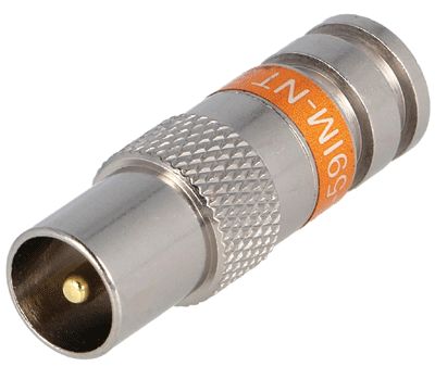 IEC-kontakt pressas (compression) hane RG-59U (PCT-DRS-59IM-NT)