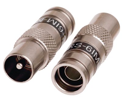 IEC-kontakt pressningsbar (compression) hane RG-6U/CT100/TELLU13 (PCT-DRS-6IM-NT)