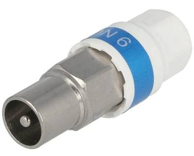 IEC-antennkontakt med snabbkoppling rak 75 ohm hane (99909686)