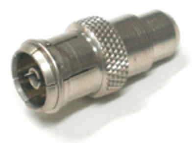 Adapter IEC-kontakt hona / RCA-kontakt hona *