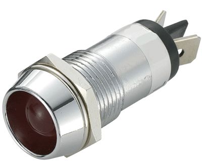 LED-skyltlampa 24Vdc röd 14mm