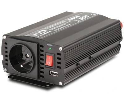 Inverter ren sinusvåg 12Vdc/230Vac 300W/600W